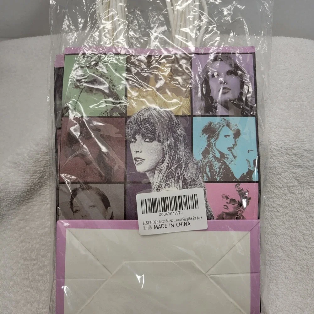 Taylor Swift The Eras Tour Paper Gift Bags 12 Pack With Handles Party Bags
